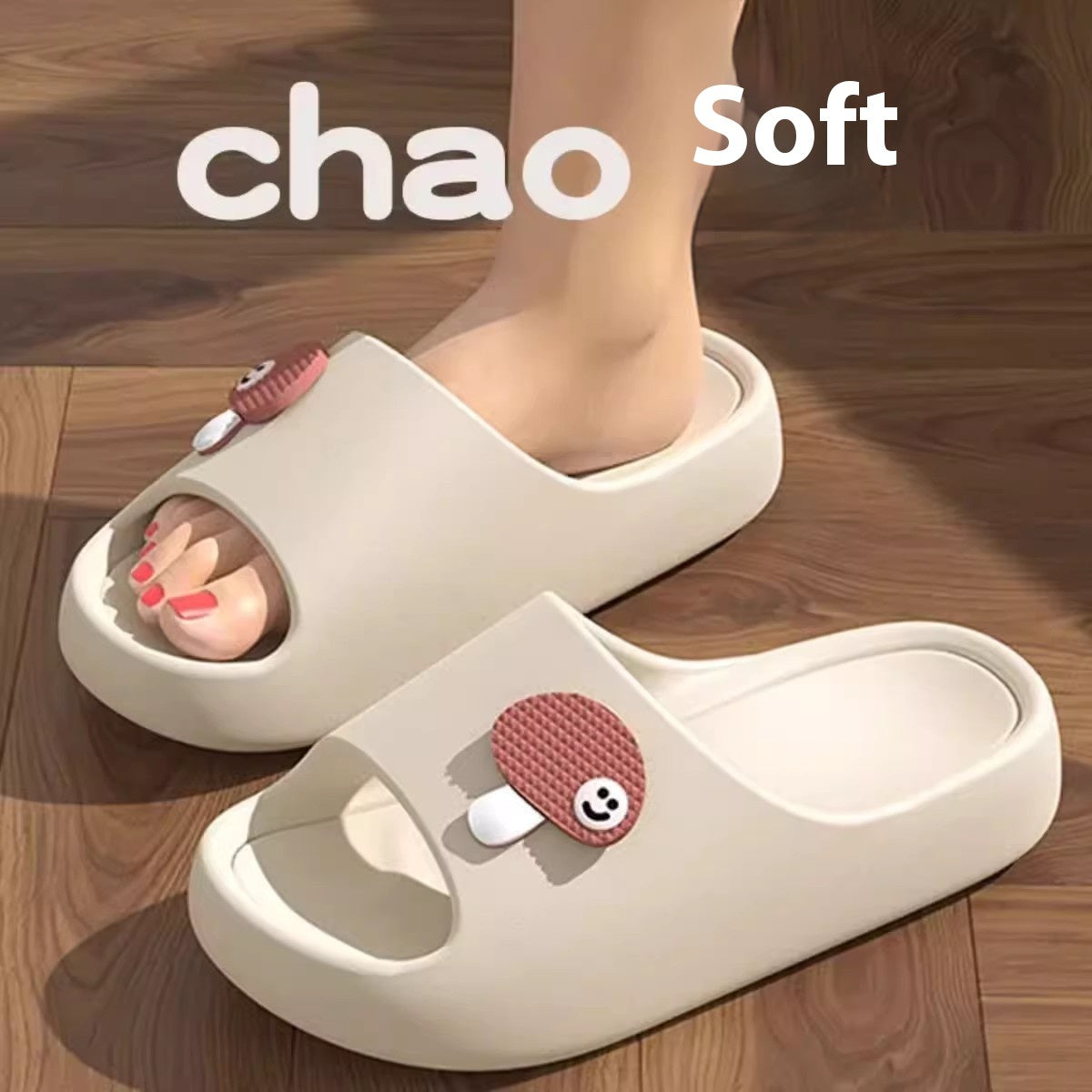 Cute Cartoon Dog Slippers Non-slip Floor Bathroom Slipper Summer Women's House Shoes - BuzzMart