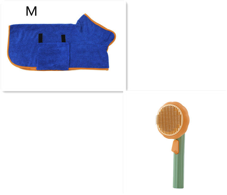 New Pet Cat Brush Hot Selling Hand-held Steel Wire Self-cleaning Comb Looper For Hair Removal - BuzzMart
