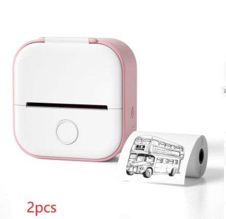 Portable Mini Thermal Label Printer Home Photo Printer Student Wrong Question Printer Bluetooth-compatible Mini Label Printer Price Tag - BuzzMart