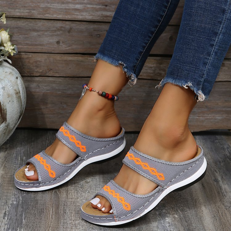 Women's Sandals Retro Wedge Slippers Outdoor Summer - BuzzMart
