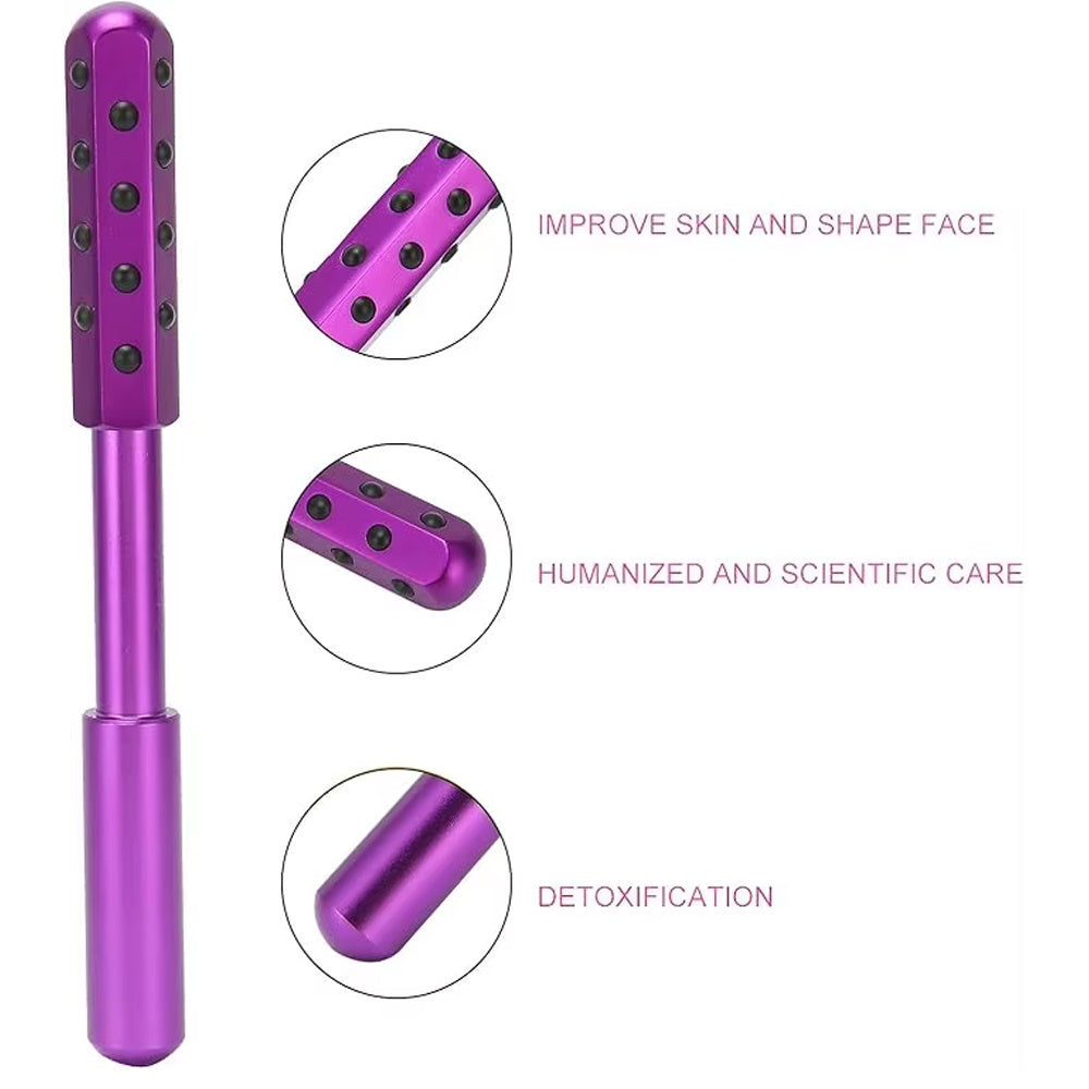 Germanium stick roller for skin tightening and lymphatic drainage.