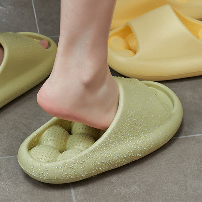 Ball Massage Sole Design Bathroom Slippers Women's House Shoes Indoor Non-Slip Floor Home Slippers Summer - BuzzMart