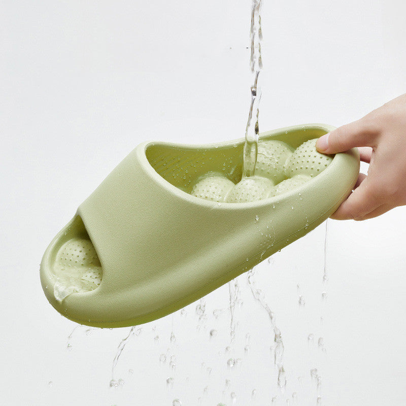 Ball Massage Sole Design Bathroom Slippers Women's House Shoes Indoor Non-Slip Floor Home Slippers Summer - BuzzMart