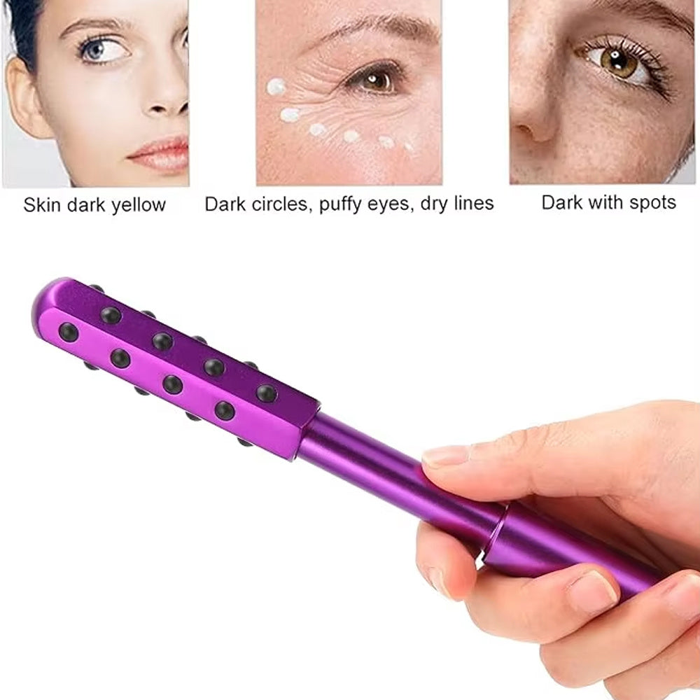 Hand‑held beauty stick enhancing serum absorption and firming skin.