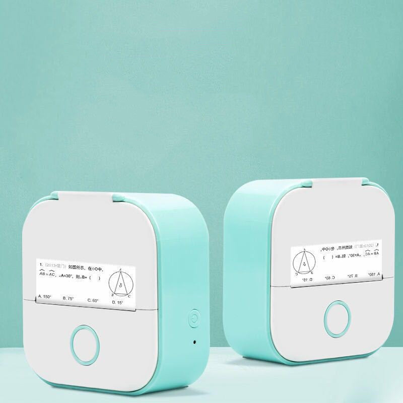 Portable Mini Thermal Label Printer Home Photo Printer Student Wrong Question Printer Bluetooth-compatible Mini Label Printer Price Tag - BuzzMart