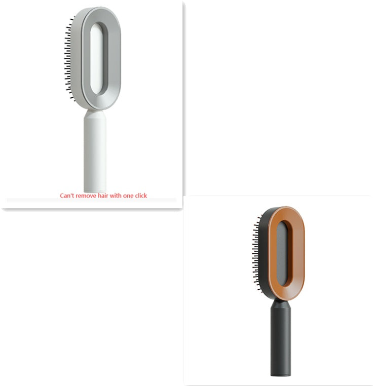 Self Cleaning Hair Brush For Women One-key Cleaning Hair Loss Airbag Massage Scalp Comb Anti-Static Hairbrush - BuzzMart