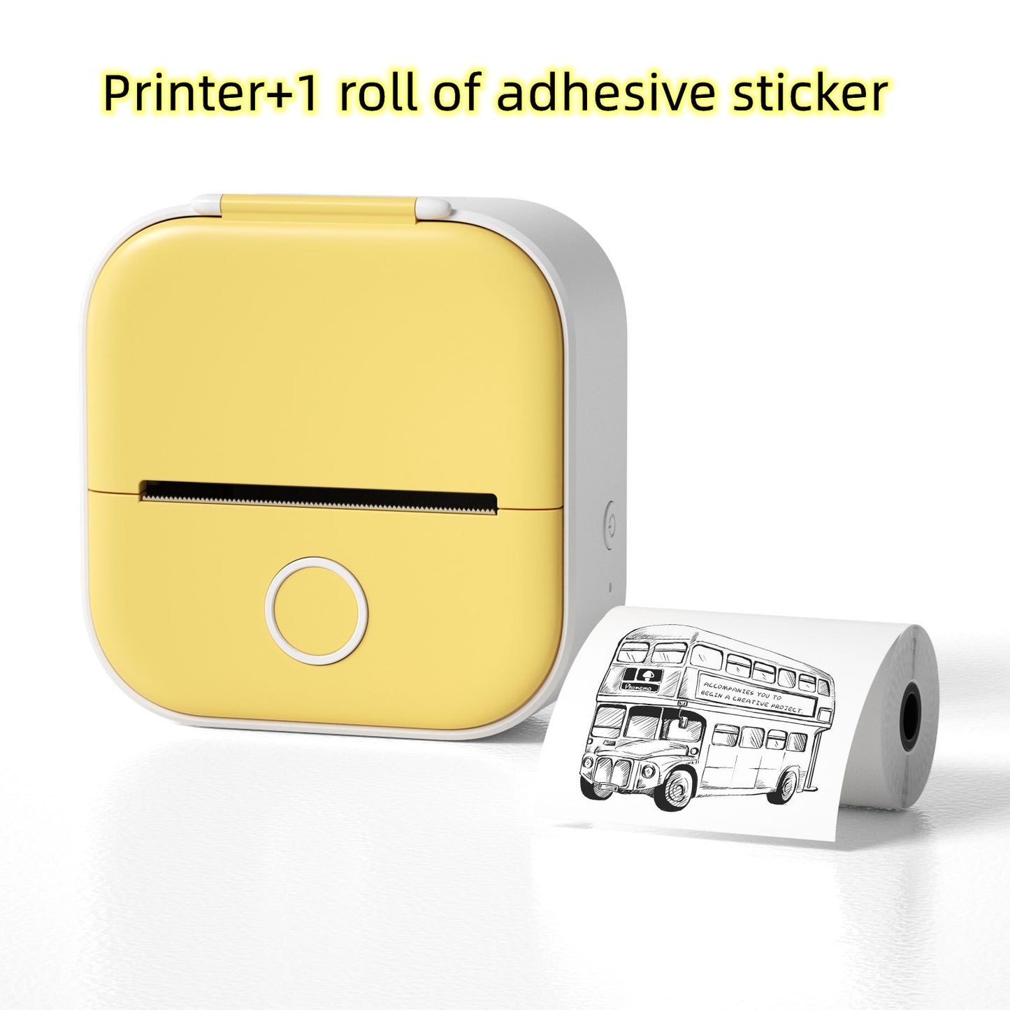 Portable Mini Thermal Label Printer Home Photo Printer Student Wrong Question Printer Bluetooth-compatible Mini Label Printer Price Tag - BuzzMart