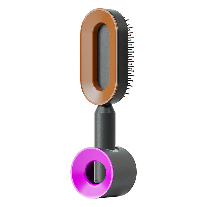 Self Cleaning Hair Brush For Women One-key Cleaning Hair Loss Airbag Massage Scalp Comb Anti-Static Hairbrush - BuzzMart