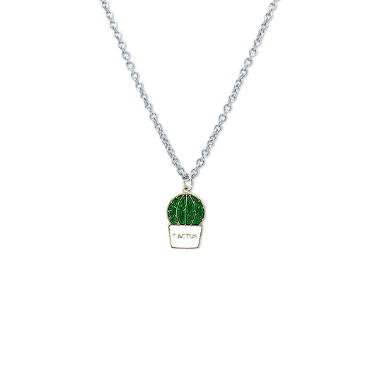 Cute Cactus Pendant Necklace – Hip Hop Men’s Jewelry - BuzzMart