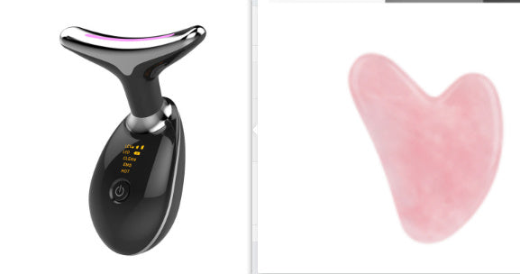 EMS Thermal Neck Lifting And Tighten Massager Electric Microcurrent Wrinkle Remover - BuzzMart