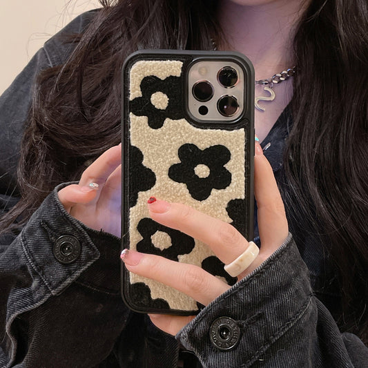 Plush Flowers Are Suitable For Ladies Autumn And Winter Mobile Phone Cases - BuzzMart