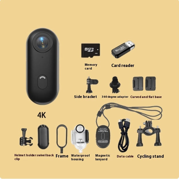 Outdoor Sports Camera In Helmet Motorcycle Bike Sport Mini Filming Bicycle Action 4K Professional Body Cam And Video Cameras - BuzzMart